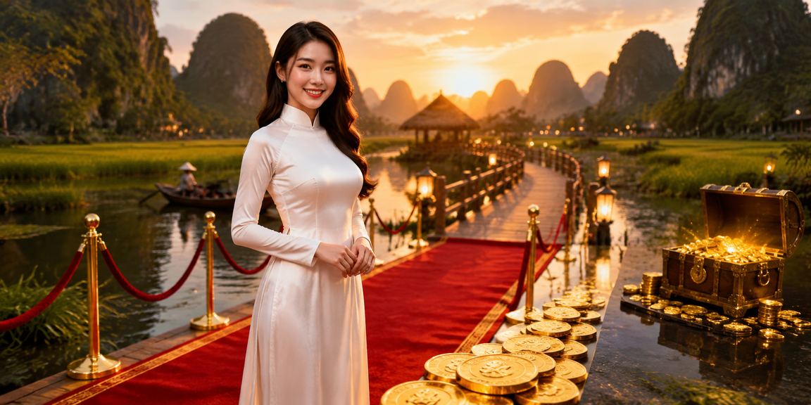 Người dùng tại Ninh Bình xem kèo bóng đá và đặt cược qua ứng dụng di động trong trang phục áo dài
